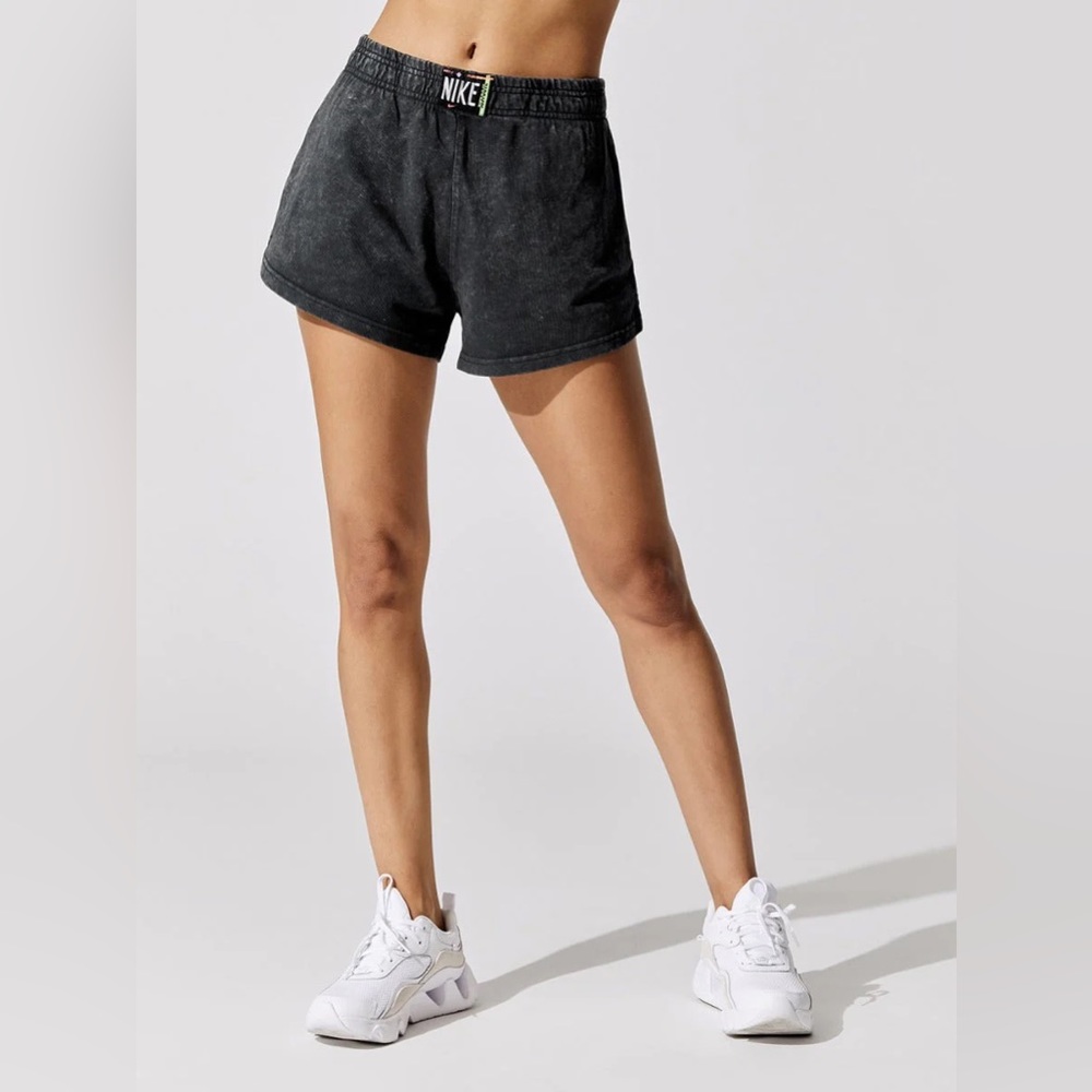 Nike acid wash shorts charcoal grey